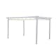 Pergola Landskap Skugga 3x4m Vitt Tyg