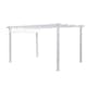 Pergola Landskap Skugga 3x4m Vitt Tyg