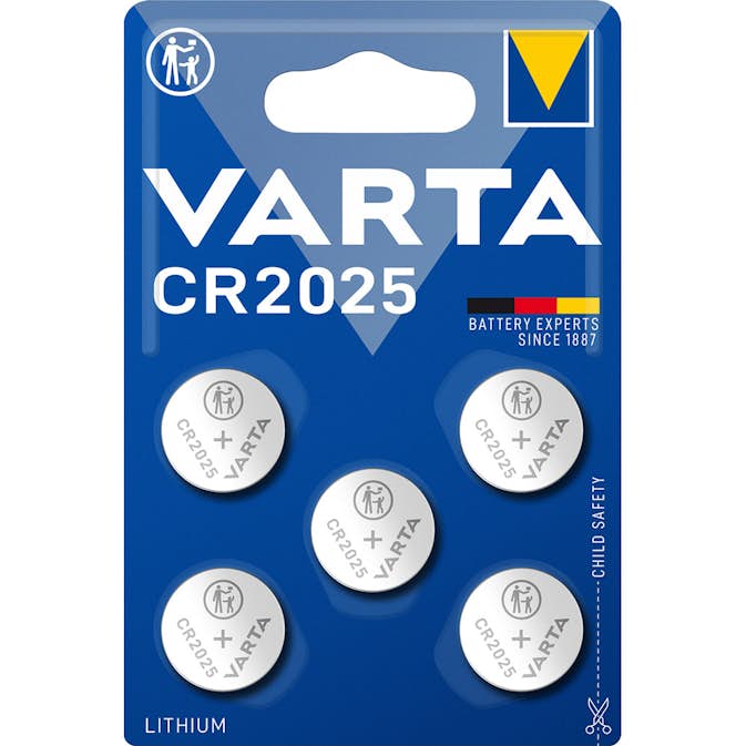 Batteri VARTA Litium CR2025 5-Pack