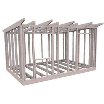 Friggebodsstomme Byggstommar 6 grader 4500x3190 mm Utan Lösvirke