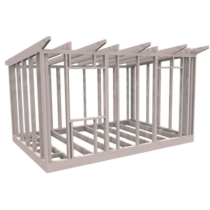 Friggebodsstomme Byggstommar 6 grader 4500x3190 mm Utan Lösvirke