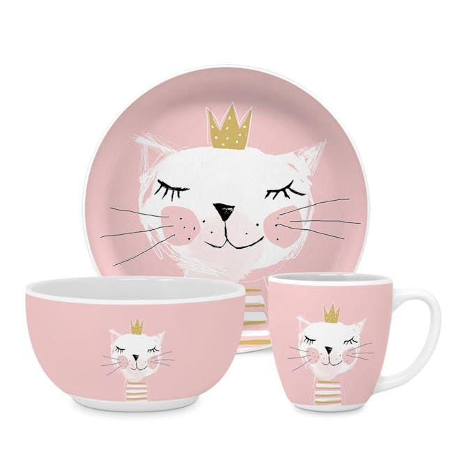 Barnservis Paperproducts Design Happy Cat 3 Delar