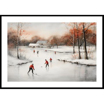 Poster Gallerix Ice Skates In Winter