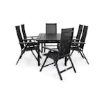 Matgrupp Comfort Garden Portland Matgrupp Utomhus 152-210x90 med 6 Monaco Light Positionsstol