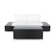 Loungegrupp Comfort Garden Bahamas Soffa 2-sits med Utebord Svart/Vit Utomhus