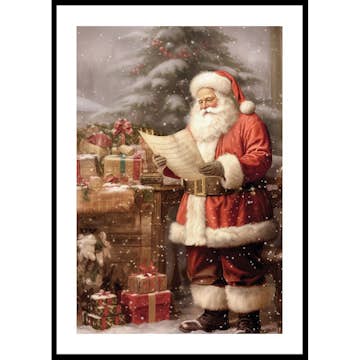 Poster Gallerix Santa Claus Wishlist