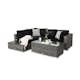 Loungegrupp Comfort Garden Bahamas 4-sits med Avslut och Bord Utomhus