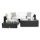 Loungegrupp Comfort Garden Bahamas 4-sits med Avslut och Bord Utomhus