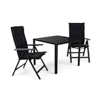 Matgrupp Comfort Garden Tunis Matgrupp Utomhus 90 med 2 Monaco Positionsstol m Dyna