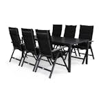Matgrupp Comfort Garden Tunis med 6 Monaco Light Positionsstolar