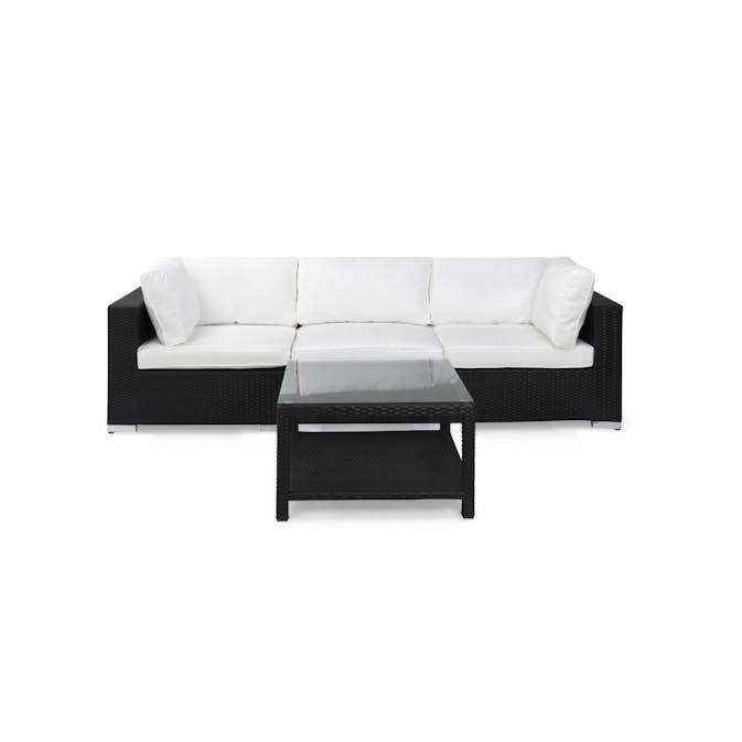 Loungegrupp Comfort Garden Bahamas 3-sits med Utebord 75x75 Utomhus