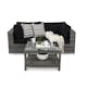 Loungegrupp Comfort Garden Bahamas 2-sits med Bord med Hylla Utomhus