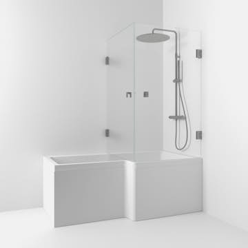 Badkarsvägg Svedbergs 180° Rak Hörn