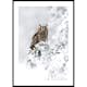 Poster Gallerix Owl On Snow Branch