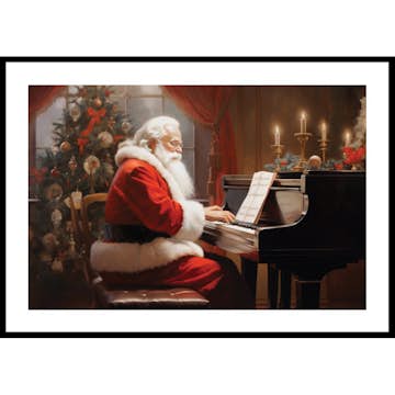 Poster Gallerix Santa On The Piano