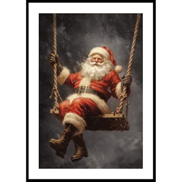 Poster Gallerix Santa On A Swing