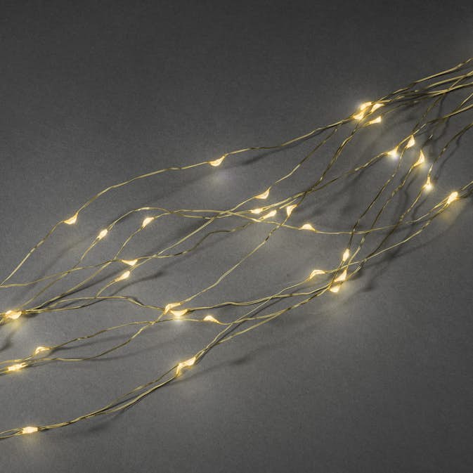 Ljusslinga Gnosjö Konstsmide Droppe Amber LED