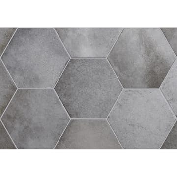 Klinker Lhådös Story grey shadow hexagon 17,5x20 cm