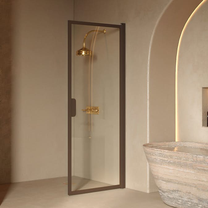 Duschdörr Hietakari Bläk 732 New York Vändbar