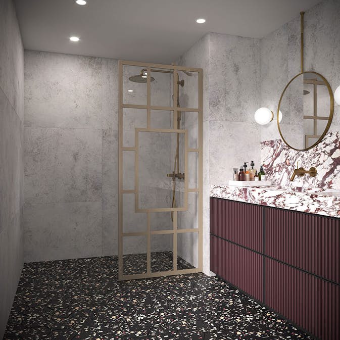 Duschvägg Hietakari Bläk 800 Shanghai Fast