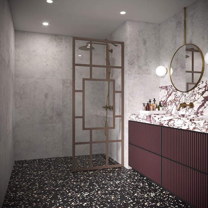 Duschvägg Hietakari Bläk 800 Shanghai Fast