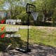 Basketkorg ProSport Ungdom Black Edition 2,1-2,6m