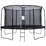 Studsmatta Stratos med Skyddsnät Premium Black Line 4,27 m