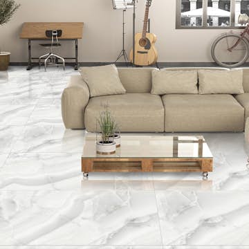 Klinker Netto Ceramika Onyx Silver Polished 60x120 cm