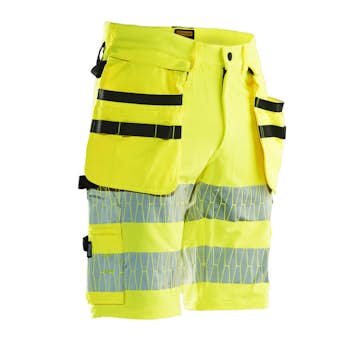 Hantverksshorts Jobman Stretch Varsel HV Gul