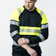 Sweatshirt Jobman Varsel Svart/Gul V