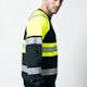 Sweatshirt Jobman Varsel Svart/Gul V