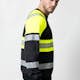 Sweatshirt Jobman Hel-Zip Varsel Svart/Gul V