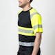 T-shirt Jobman Varsel Svart/Gul V