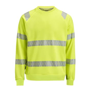 Sweatshirt Jobman Varsel HV Gul