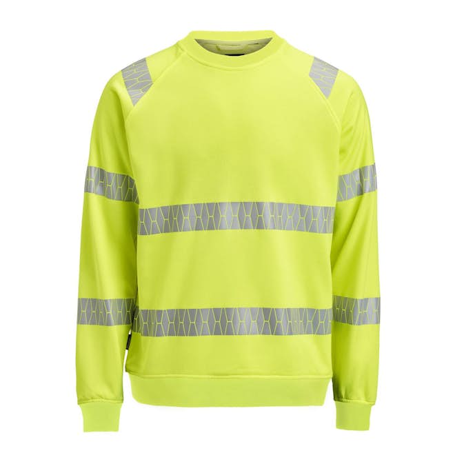 Sweatshirt Jobman Varsel HV Gul