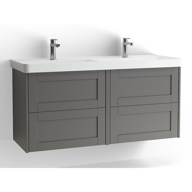 Tvättställsskåp Vedum Mezzo Frame 1200 Dubbel med 4 Lådor