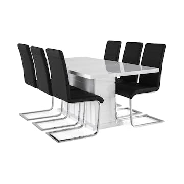 Matgrupp Scandinavian Choice Ratliff med 6 Cibus Stolar