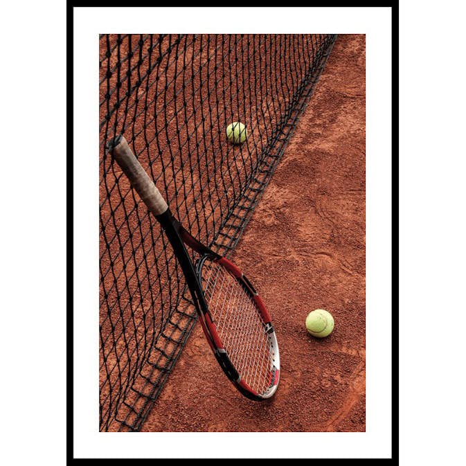 Poster Gallerix Tennis Racket & Court