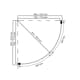 Duschhörn Sunwind Aurora Round Black