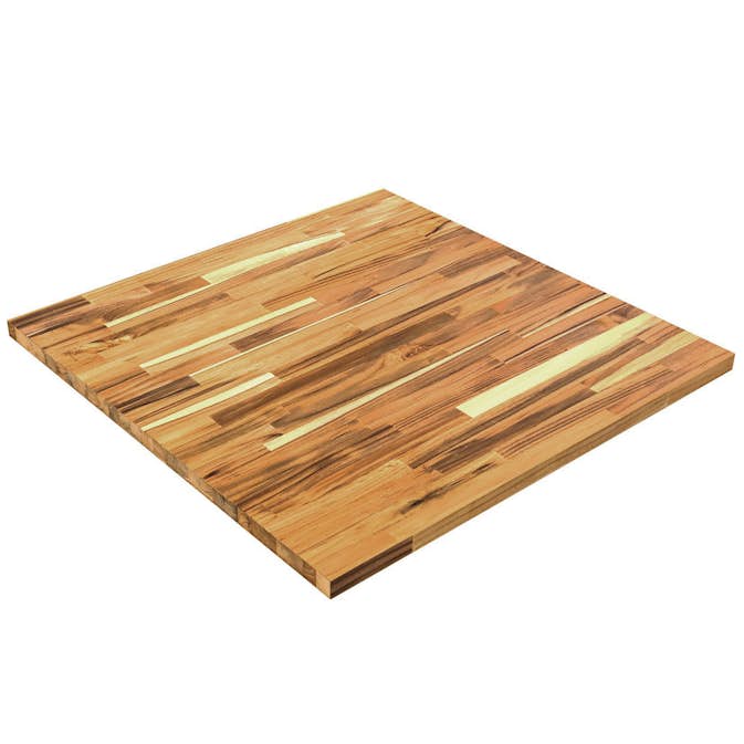 Bänkskiva Interbuild Teak 711x711x26 mm