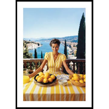 Poster Gallerix Femme Et Citrons