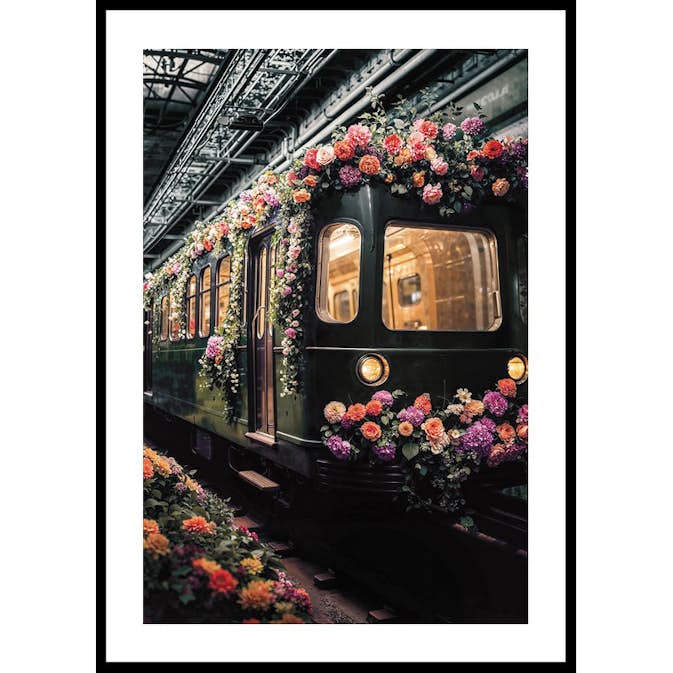 Poster Gallerix Train En Fleurs