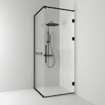 Duschhörn Svedbergs Langfoss Kombi 230 med Linjeglas och Hylla