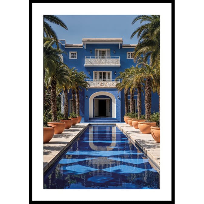 Poster Gallerix Blue House Palm Avenue