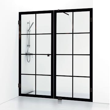 Duschdörr Svedbergs 180° Rista Rak/Fast Kombi