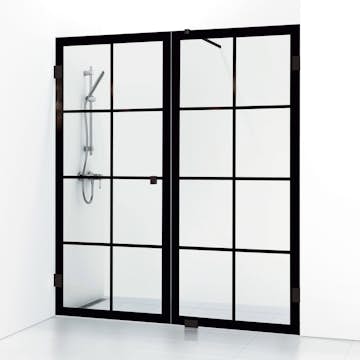 Duschdörr Svedbergs 180° Rista Rak/Fast Kombi