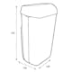 Papperskorg Katrin 25 L Plast 2-Pack