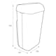 Papperskorg Katrin 25 L Plast 2-Pack