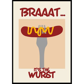 Poster Gallerix Braaatwurst