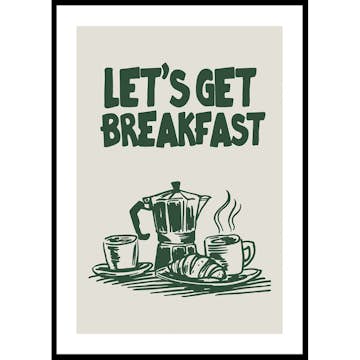 Poster Gallerix Let's Get Breakfast